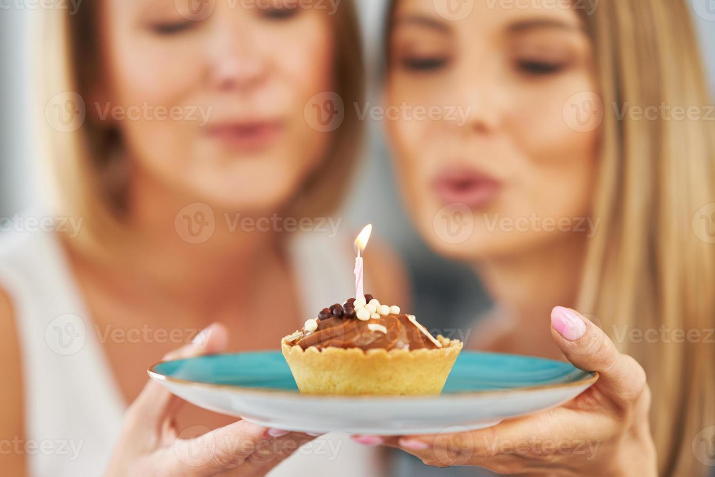 Nice Two Adult Girls In The House With Birthday Cake 15883631 Stock nice-two-adult-girls-in-the-house-with-birthday-cake-15883631-stock