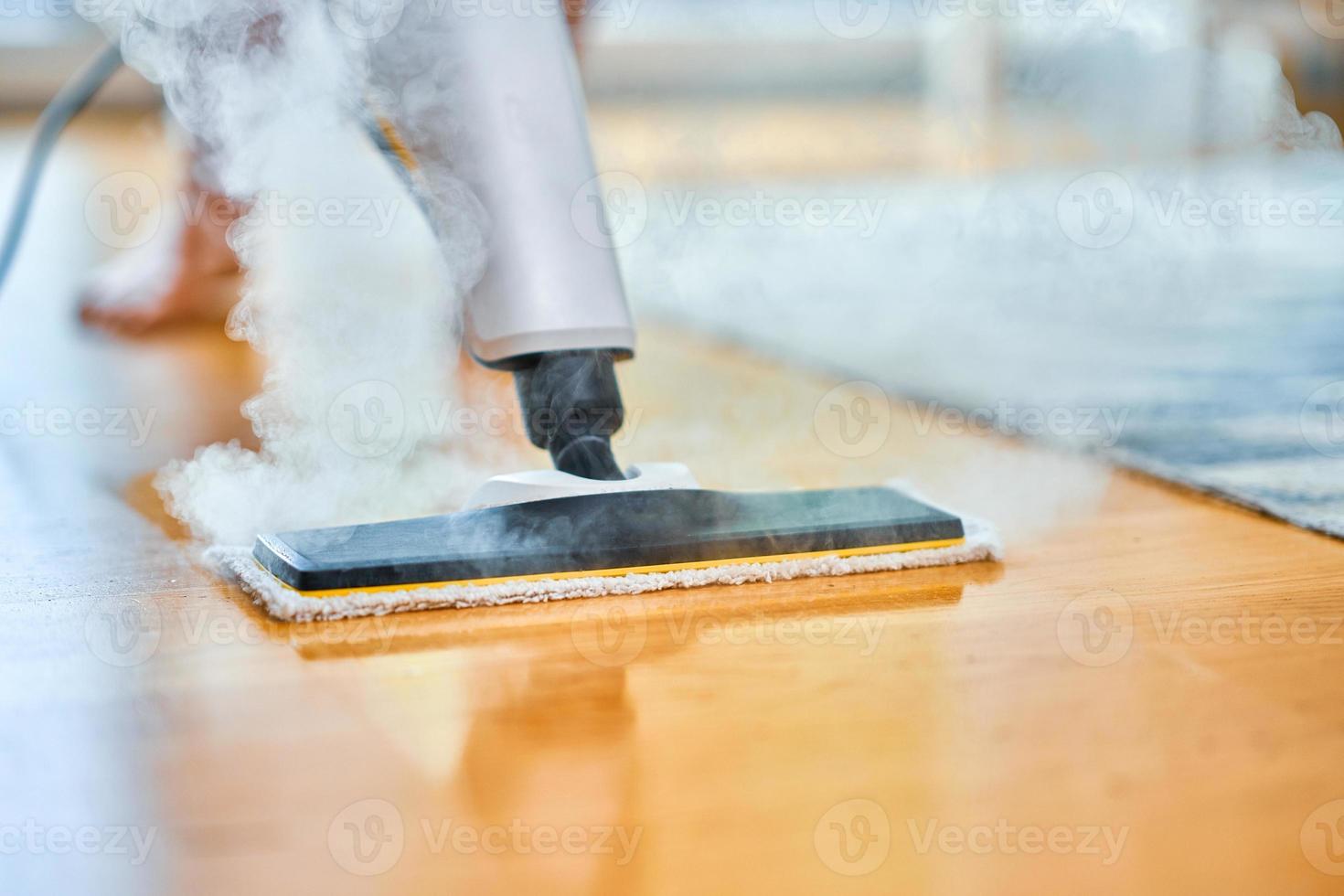 Picture of steam cleaner over floor or carpet photo