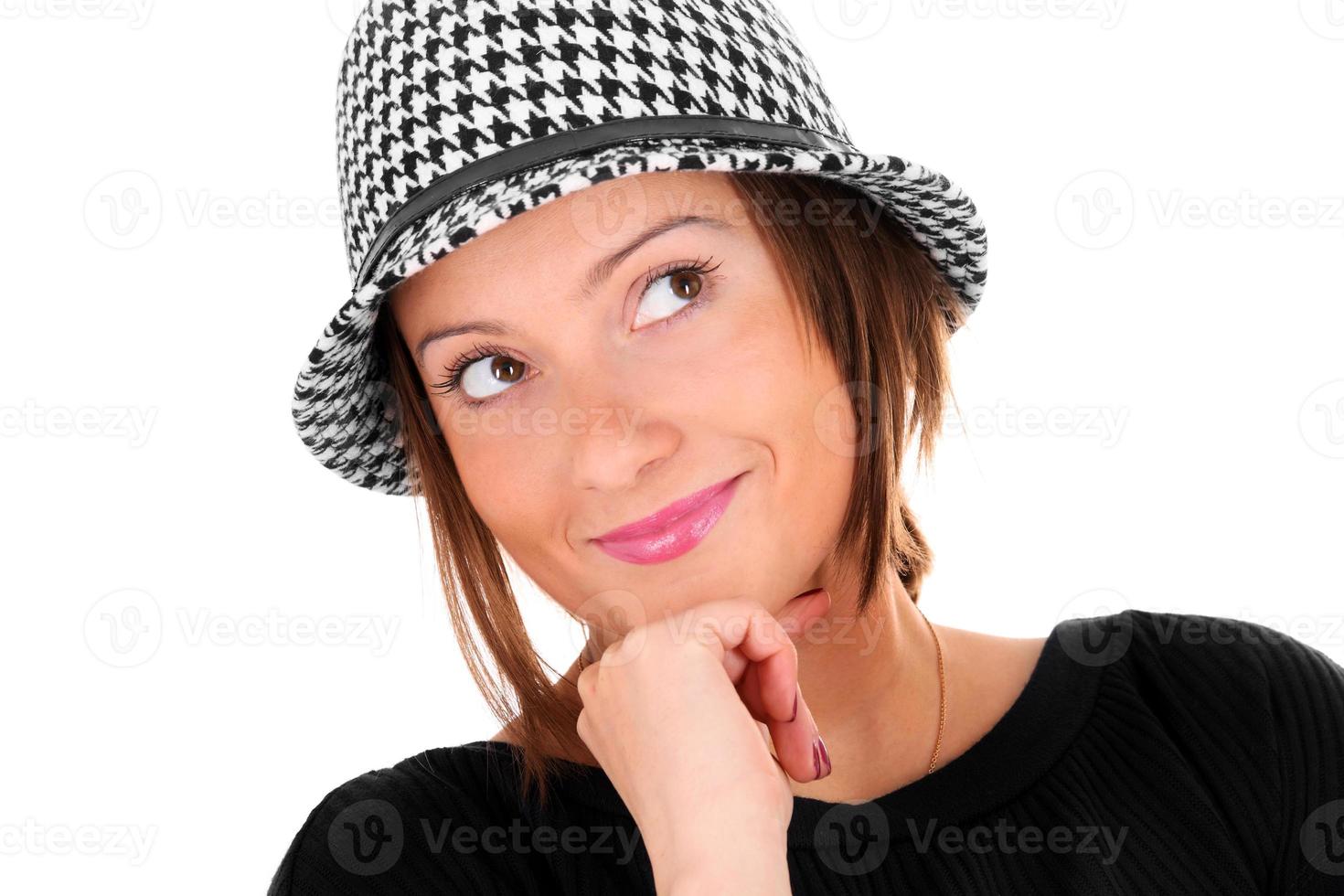 Woman in a hat photo