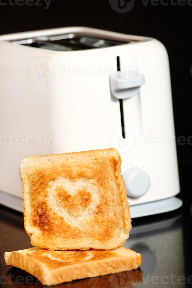Heart on toast photo