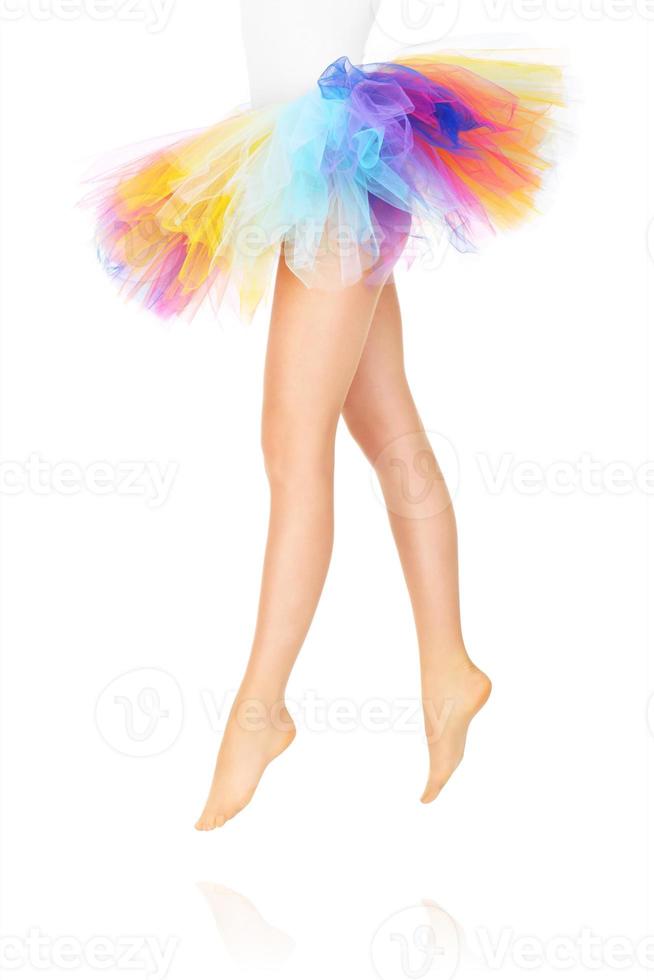 Sexy legs of a ballerina photo
