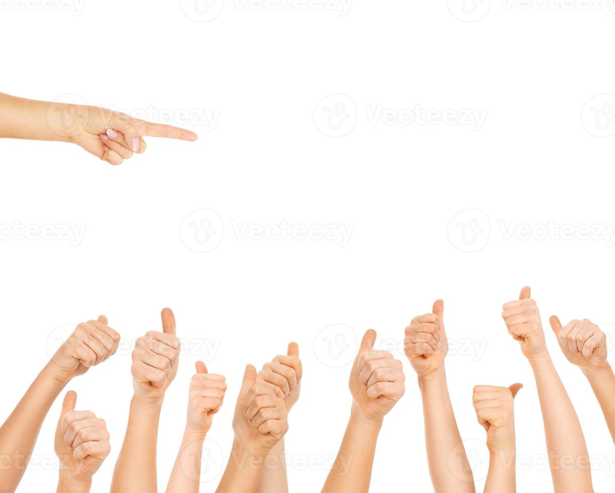 Fingers showing good offer photo