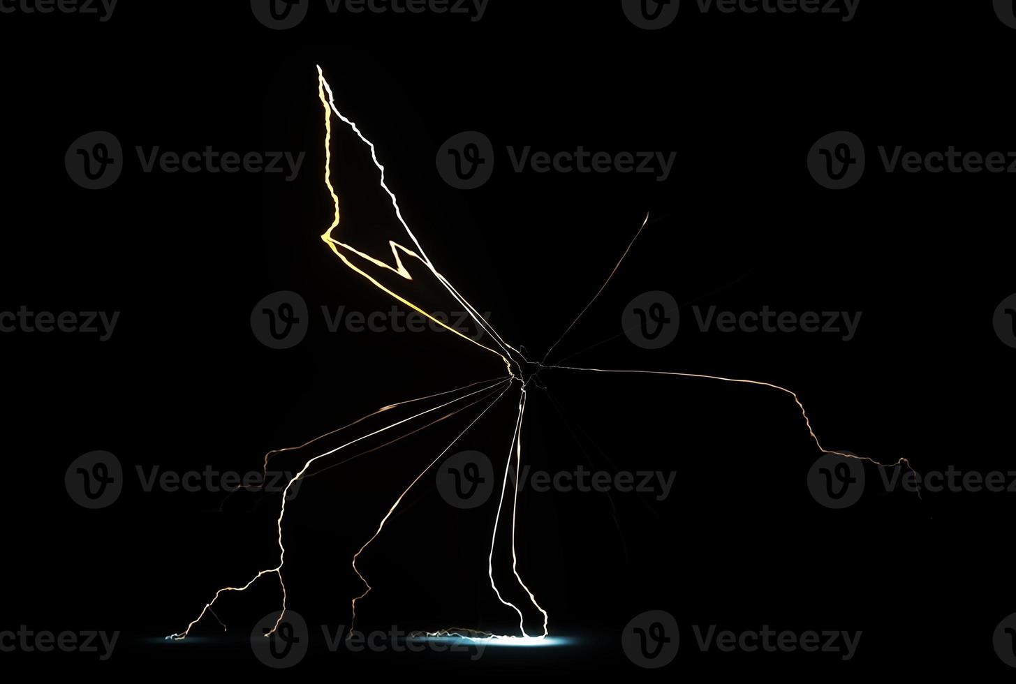 Digital Rendering Lighting Strike Electric Charge photo