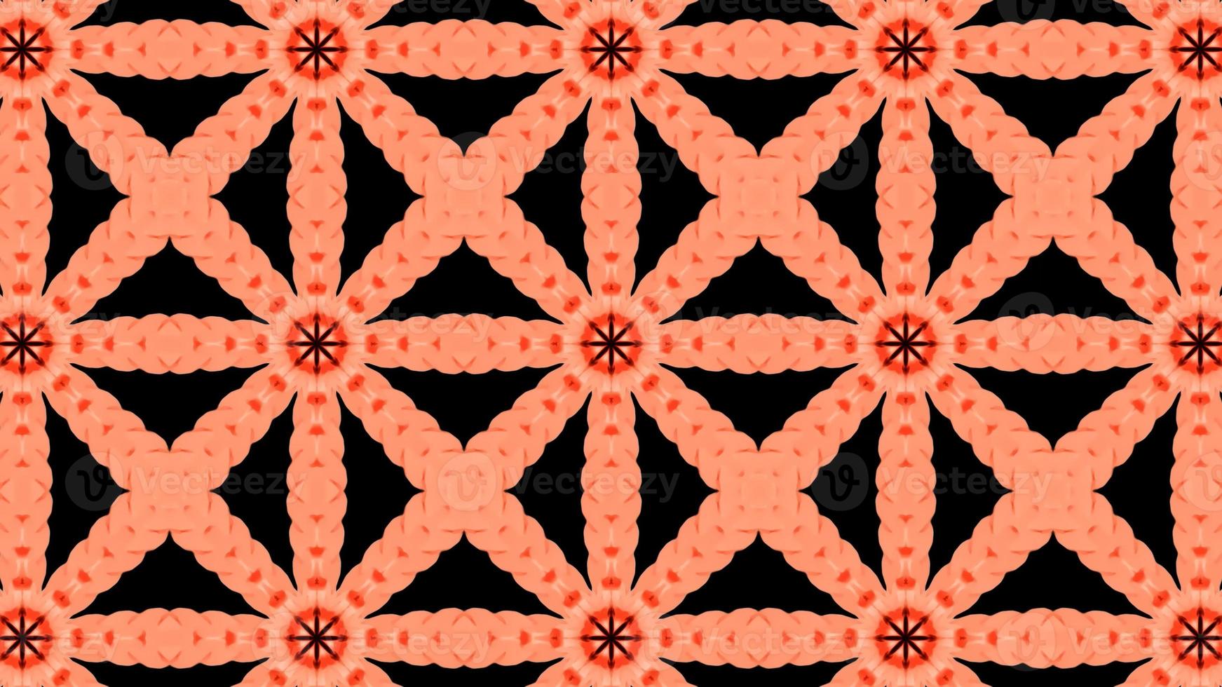 Digital Illustration Red Kaleidoscope Tiles Background photo