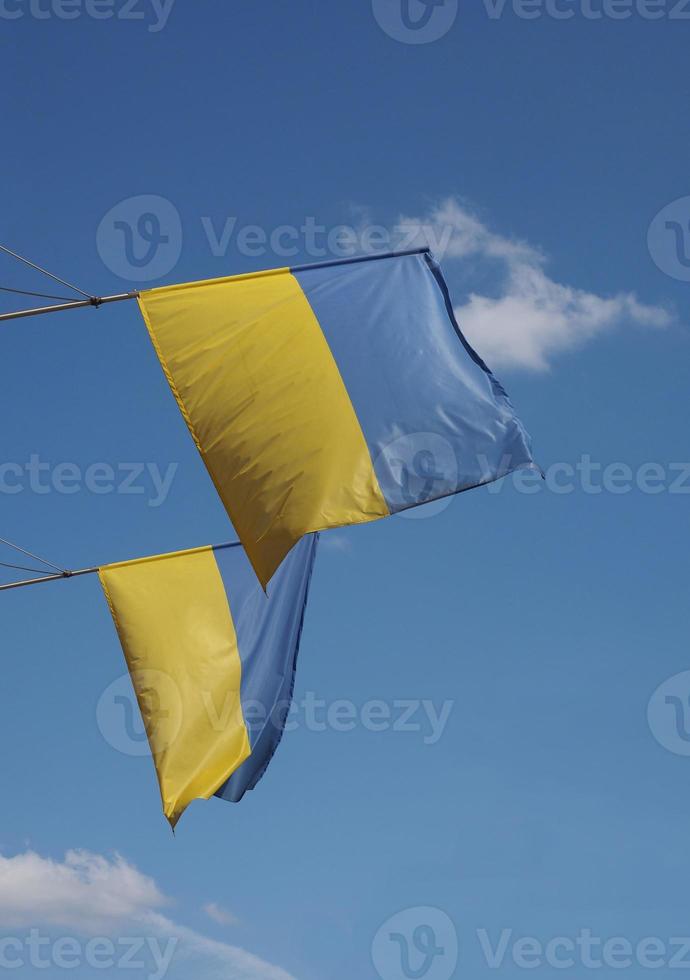 bandera ucraniana de ucrania foto