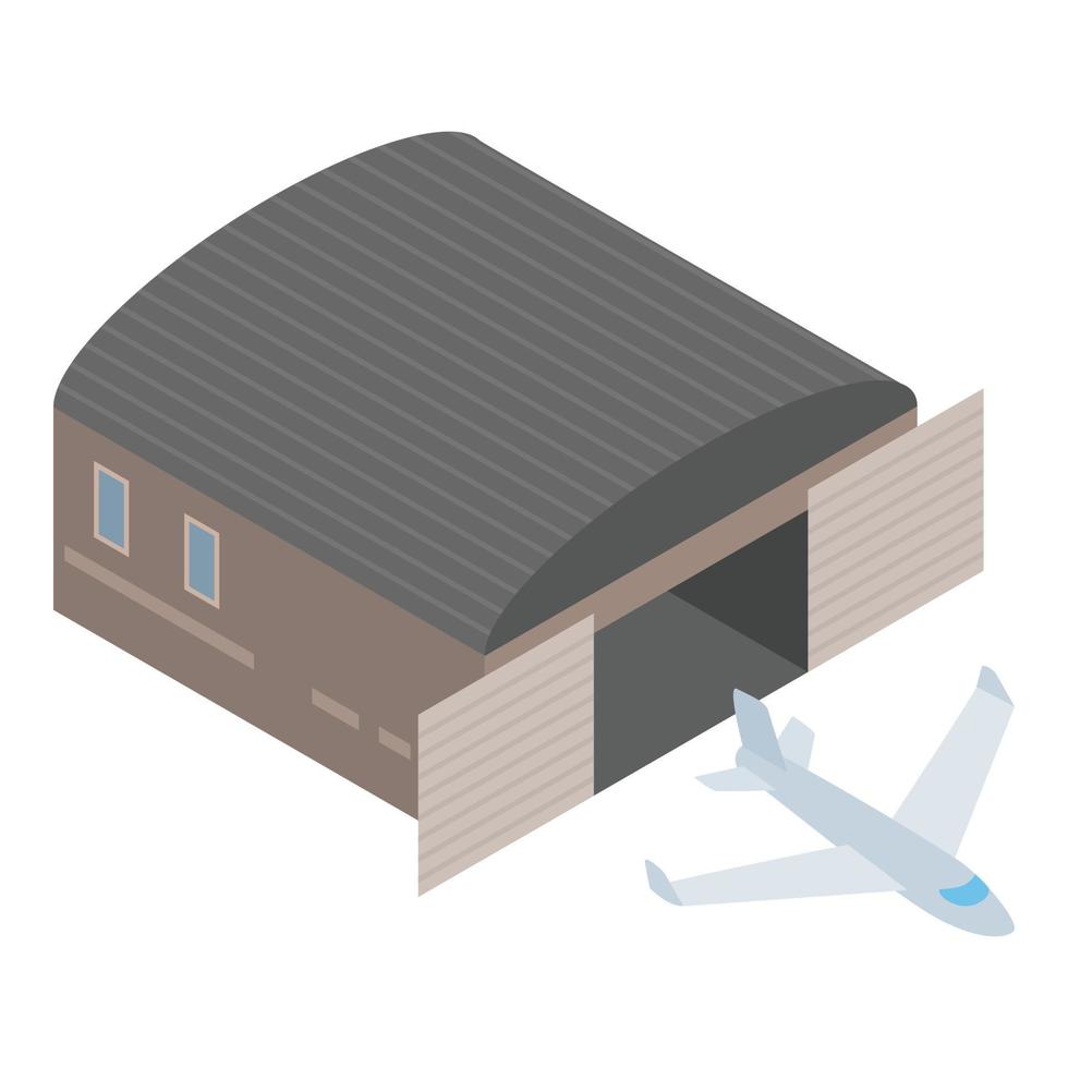 Passenger airliner icon, isometric style vector