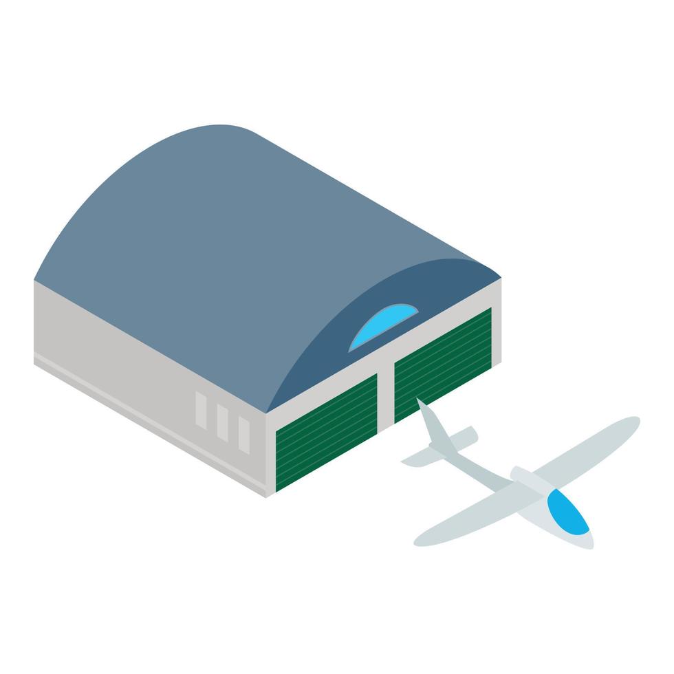 Sailplane icon, isometric style vector