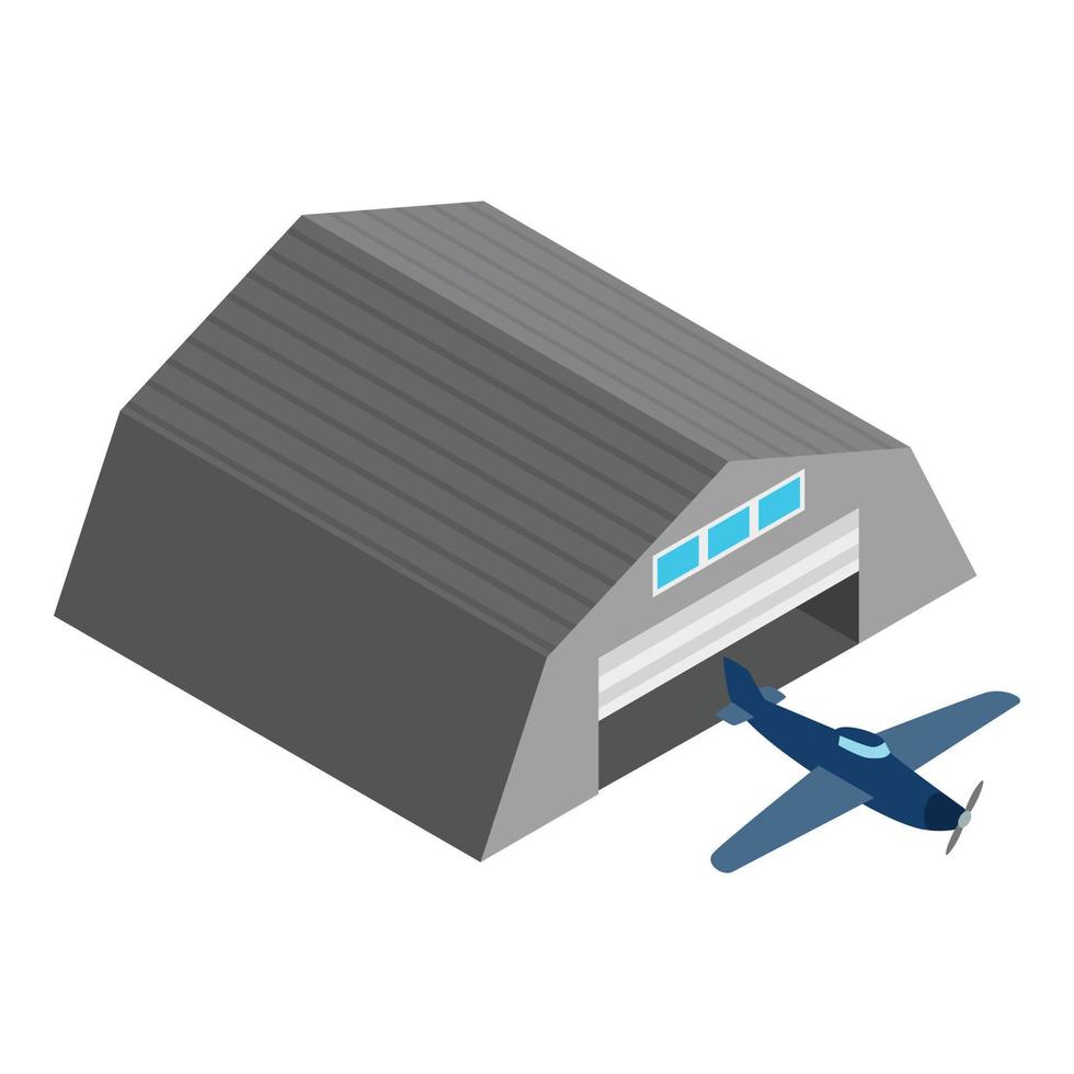 Small plane icon, isometric style vector