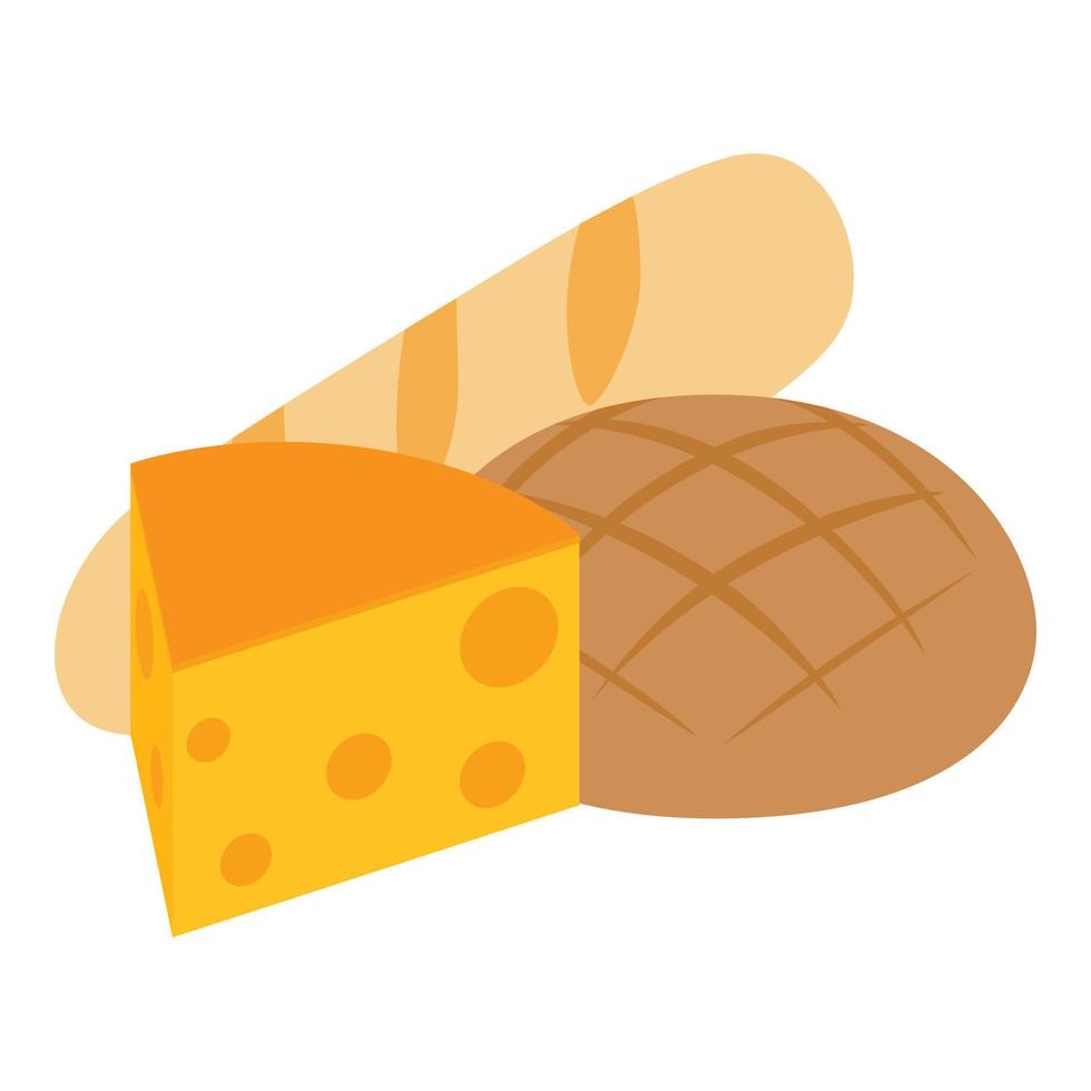 icono de comida suiza, estilo isométrico vector