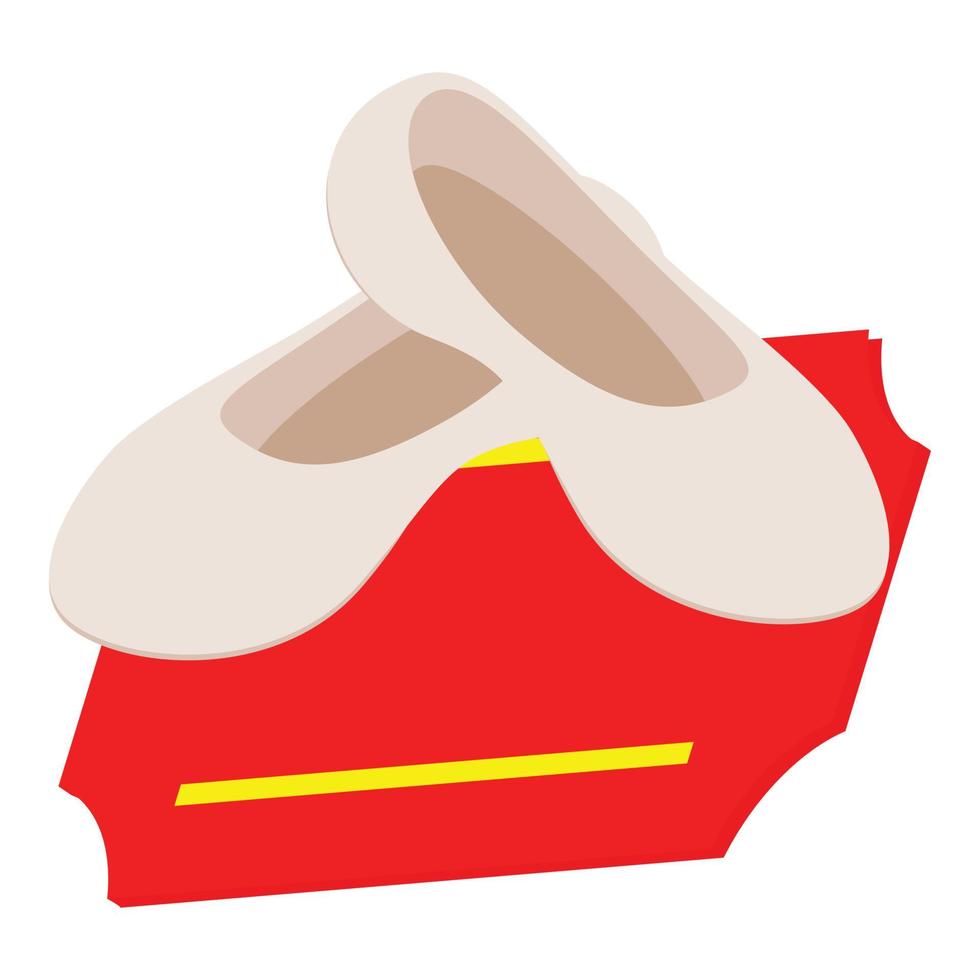 Dancing shoes icon, isometric style vector