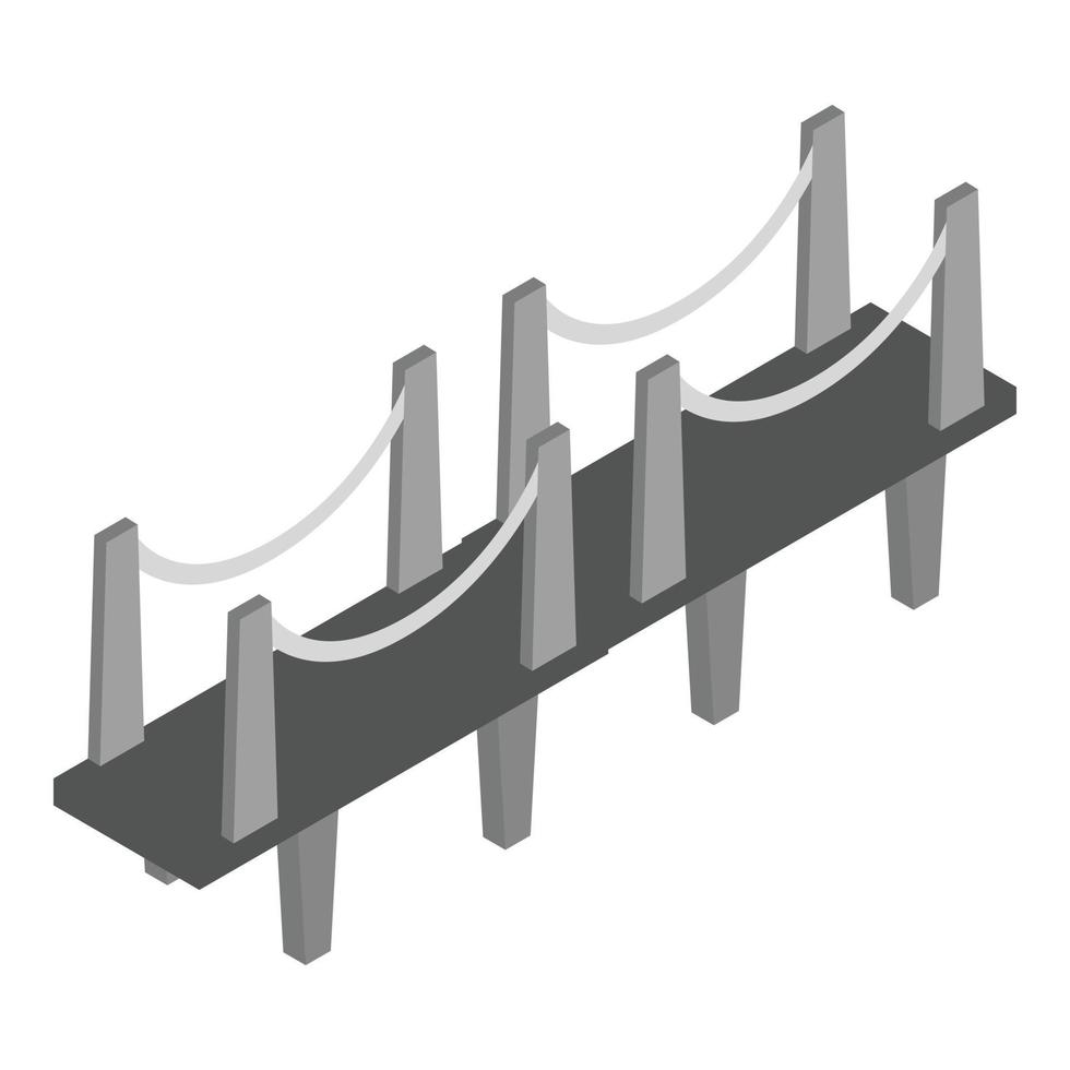 London bridge icon, isometric style vector