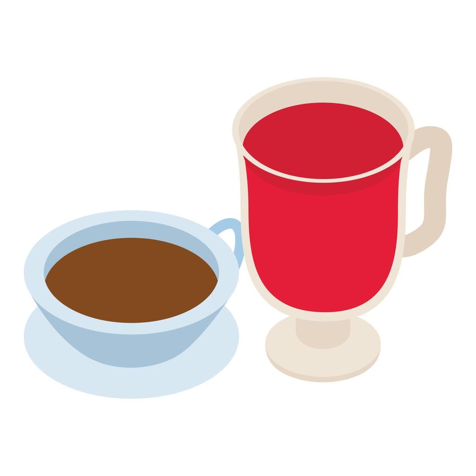 Swedish drink icon, isometric style vector