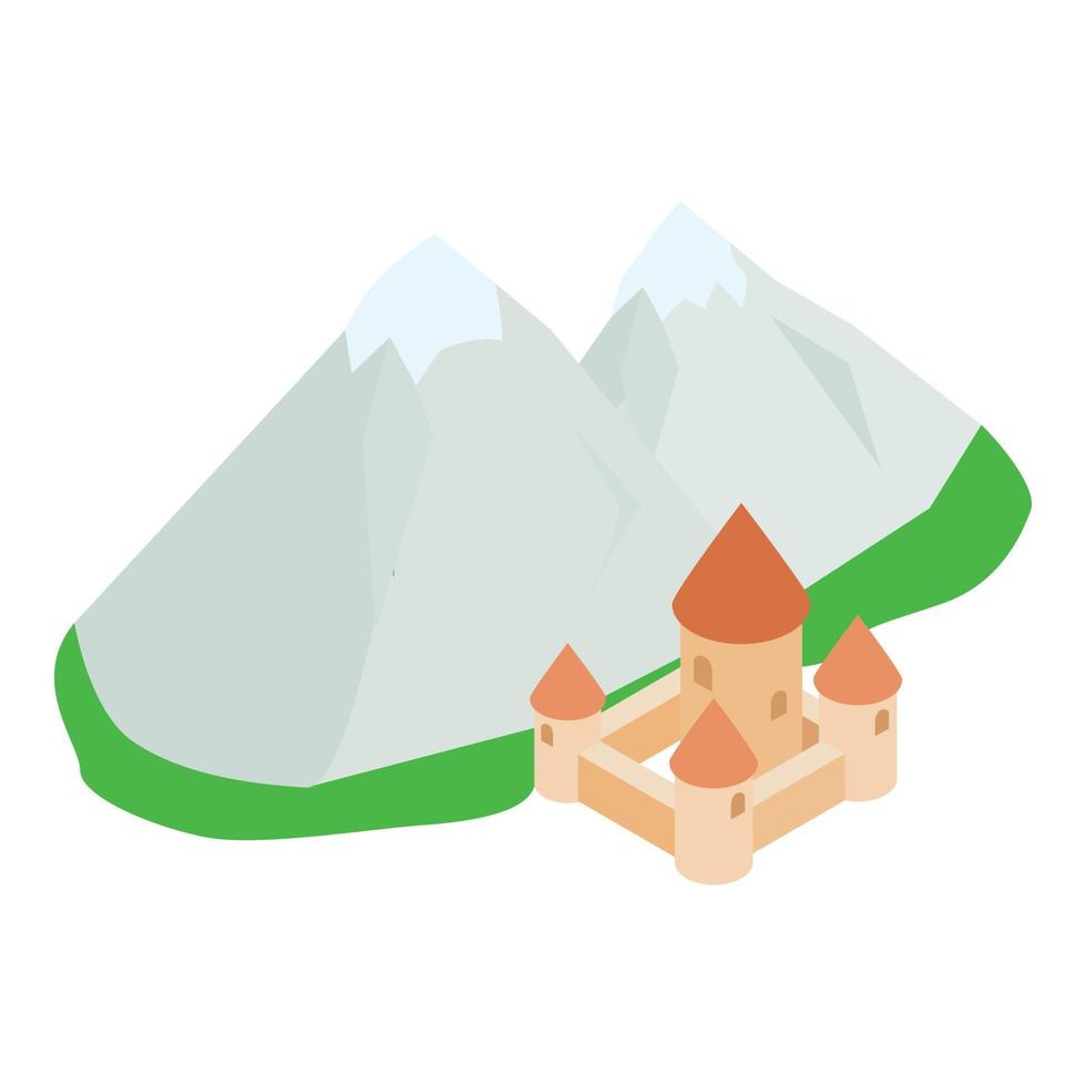 Switzerland attraction icon, isometric style vector