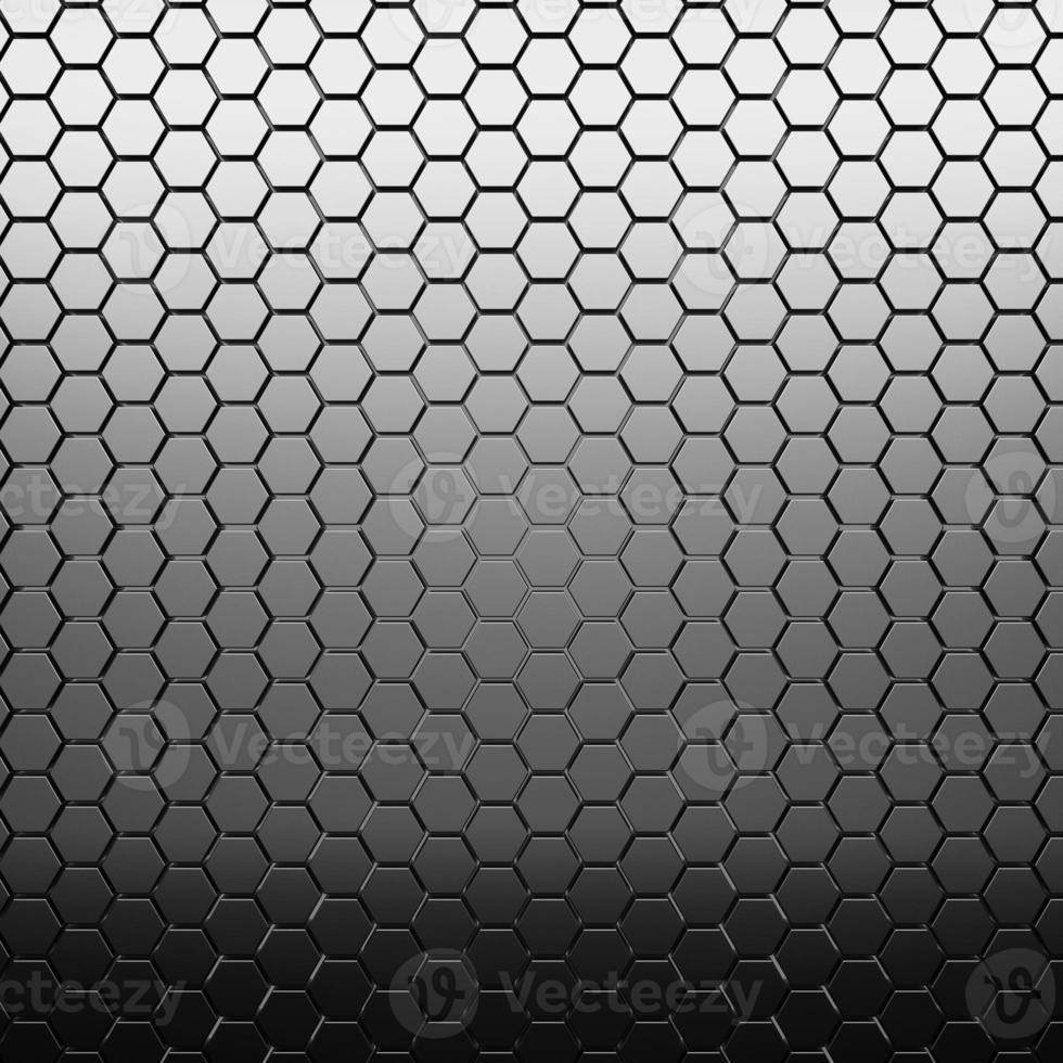 Futuristic and technological hexagonal background. 3d rendering photo