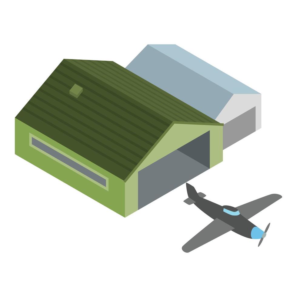 Plane icon, isometric style vector