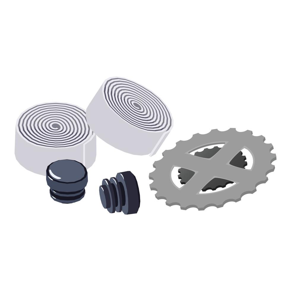 Repair parts icon, isometric style vector