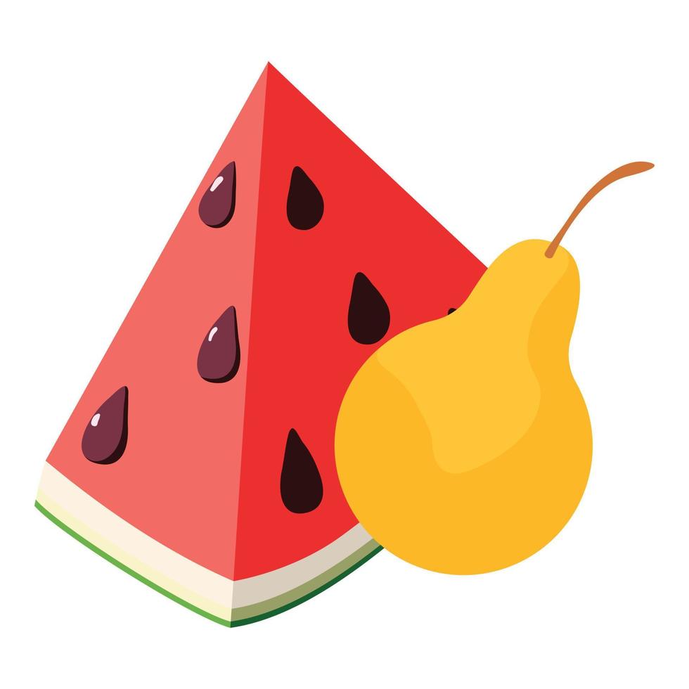 Fresh food icon, isometric style vector