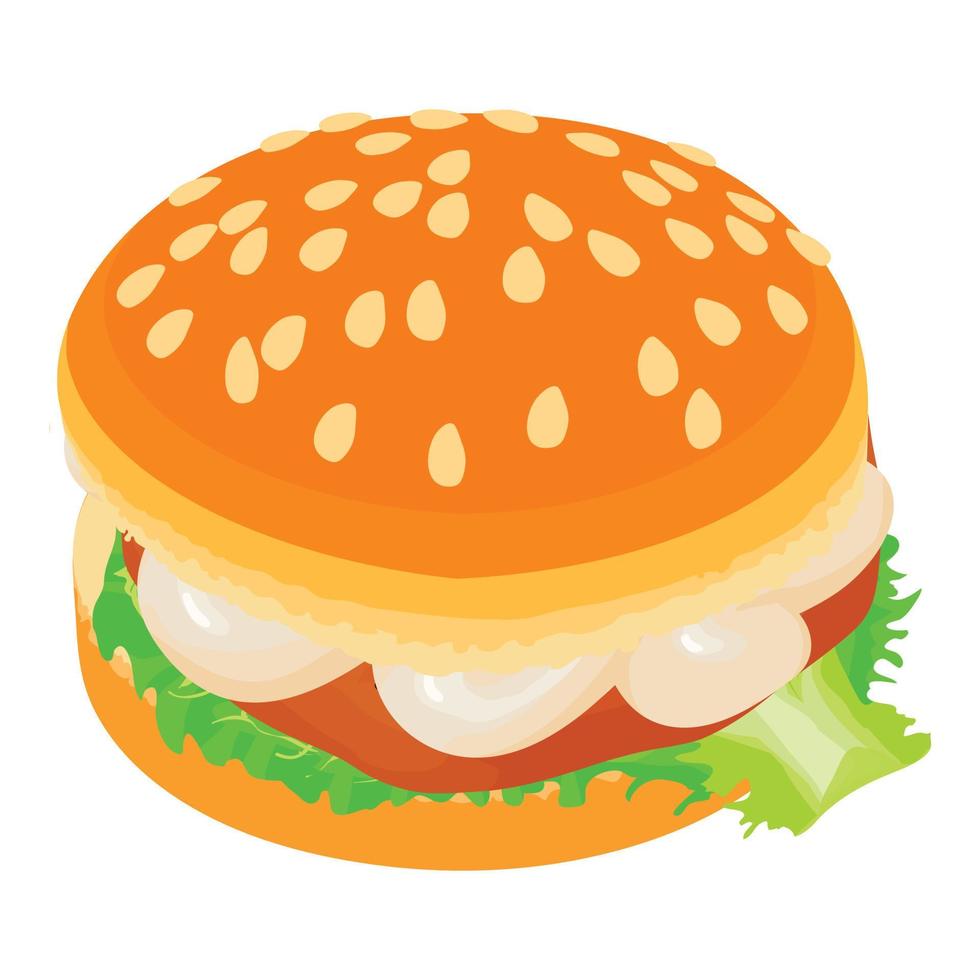 Hamburger icon, isometric style vector