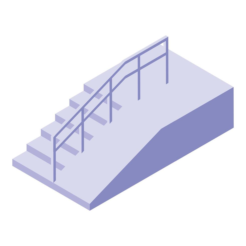 Accessible stairs icon isometric vector. Wheelchair access vector