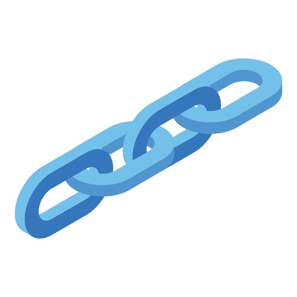 Block chain icon, isometric style vector