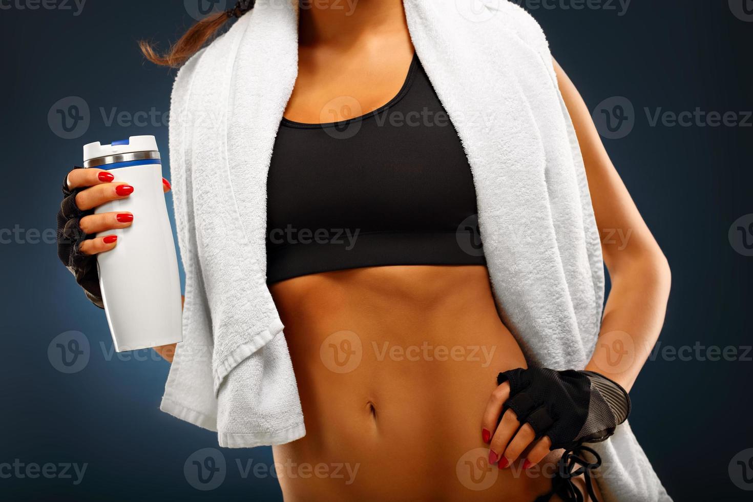 Fit woman torso photo