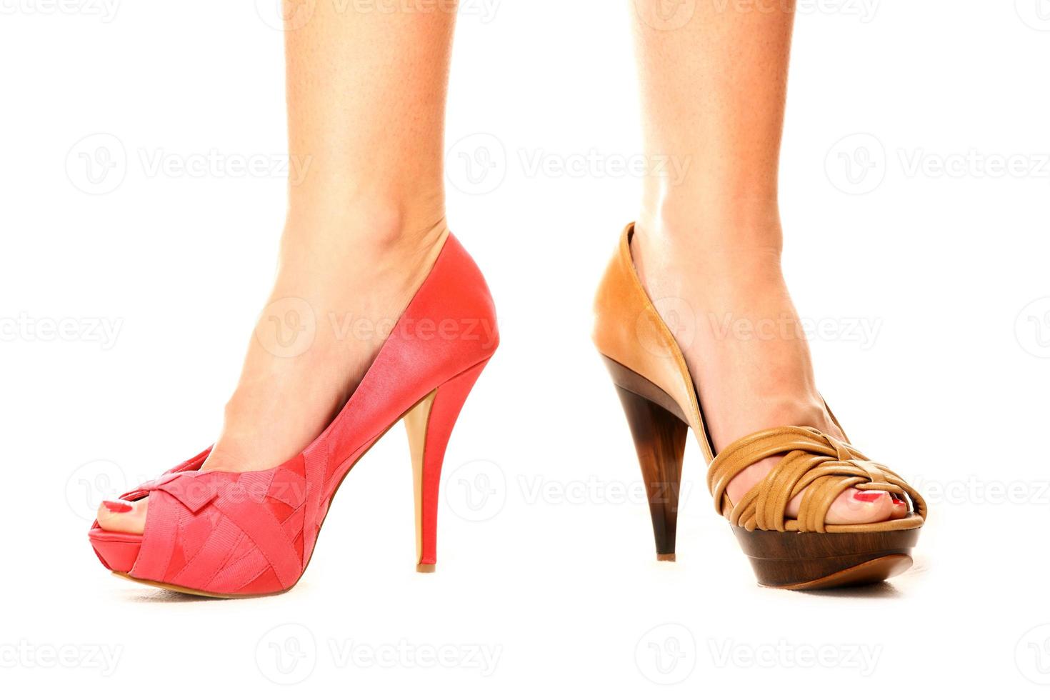 Woman on high heels photo