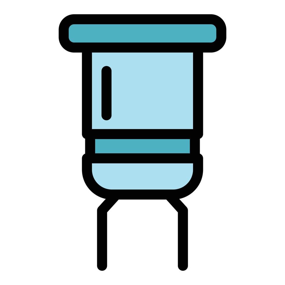 Capacitor icon color outline vector