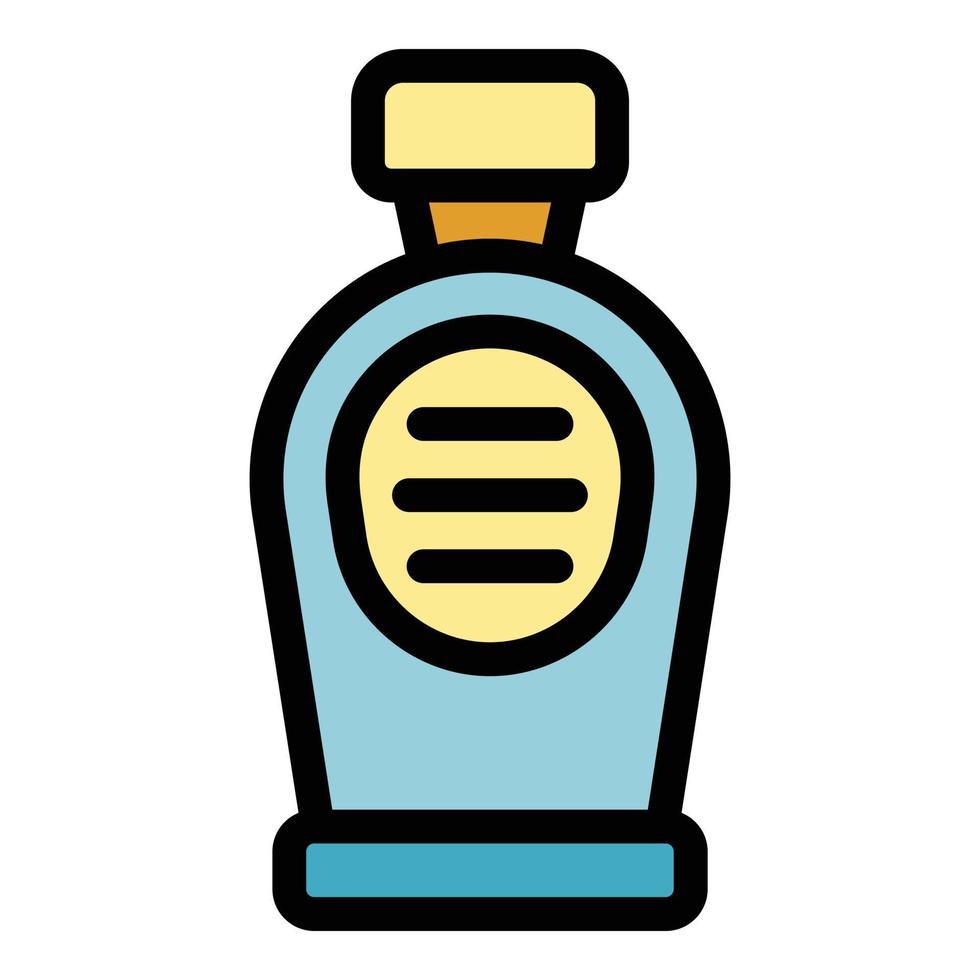 Care mouthwash icon color outline vector