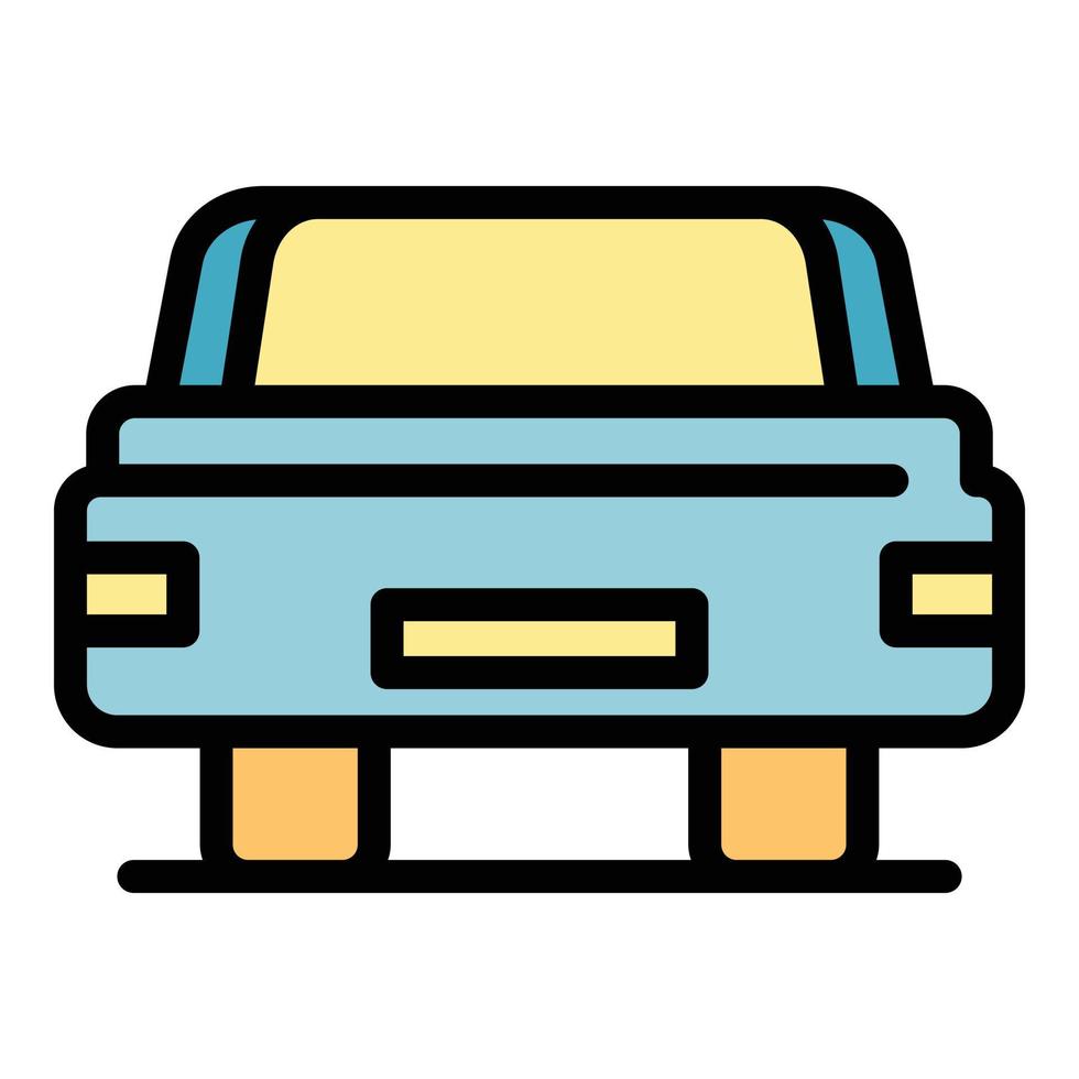 Car lid icon color outline vector