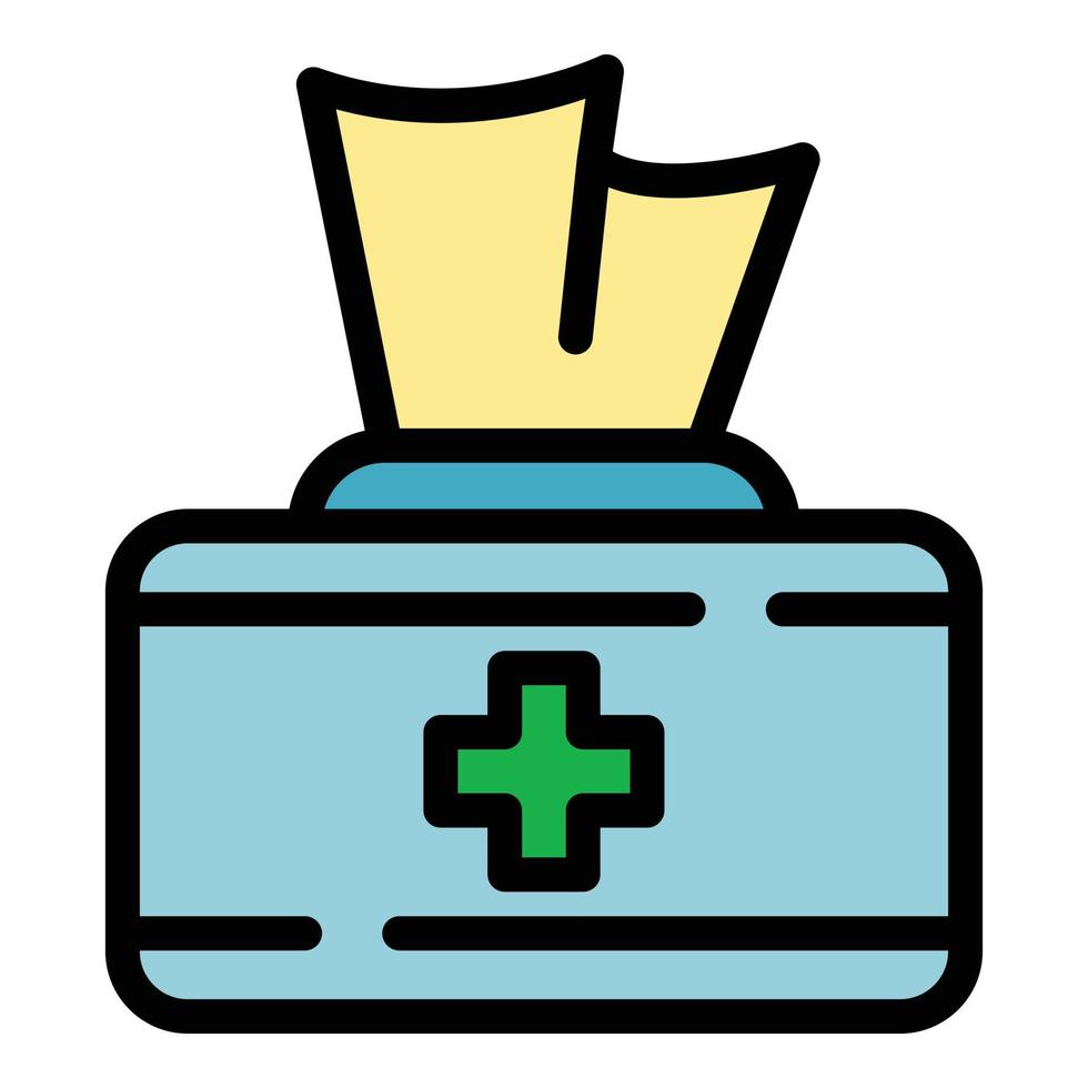 Medical covers icon color outline vector