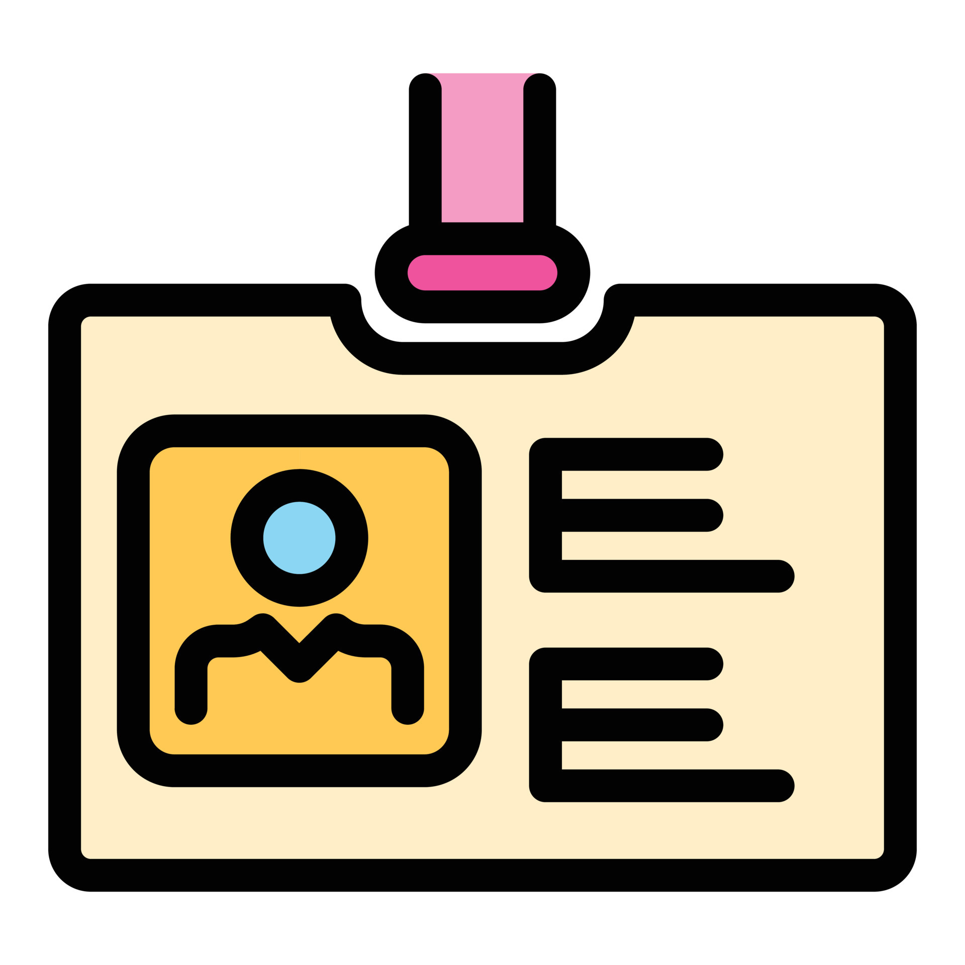 Label id card icon color outline vector 15887066 Vector Art at Vecteezy