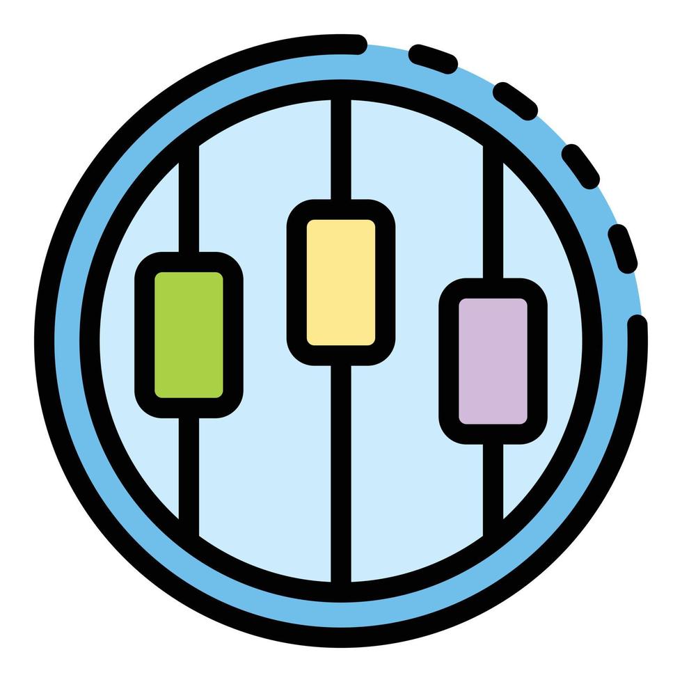 Estimator planning icon color outline vector