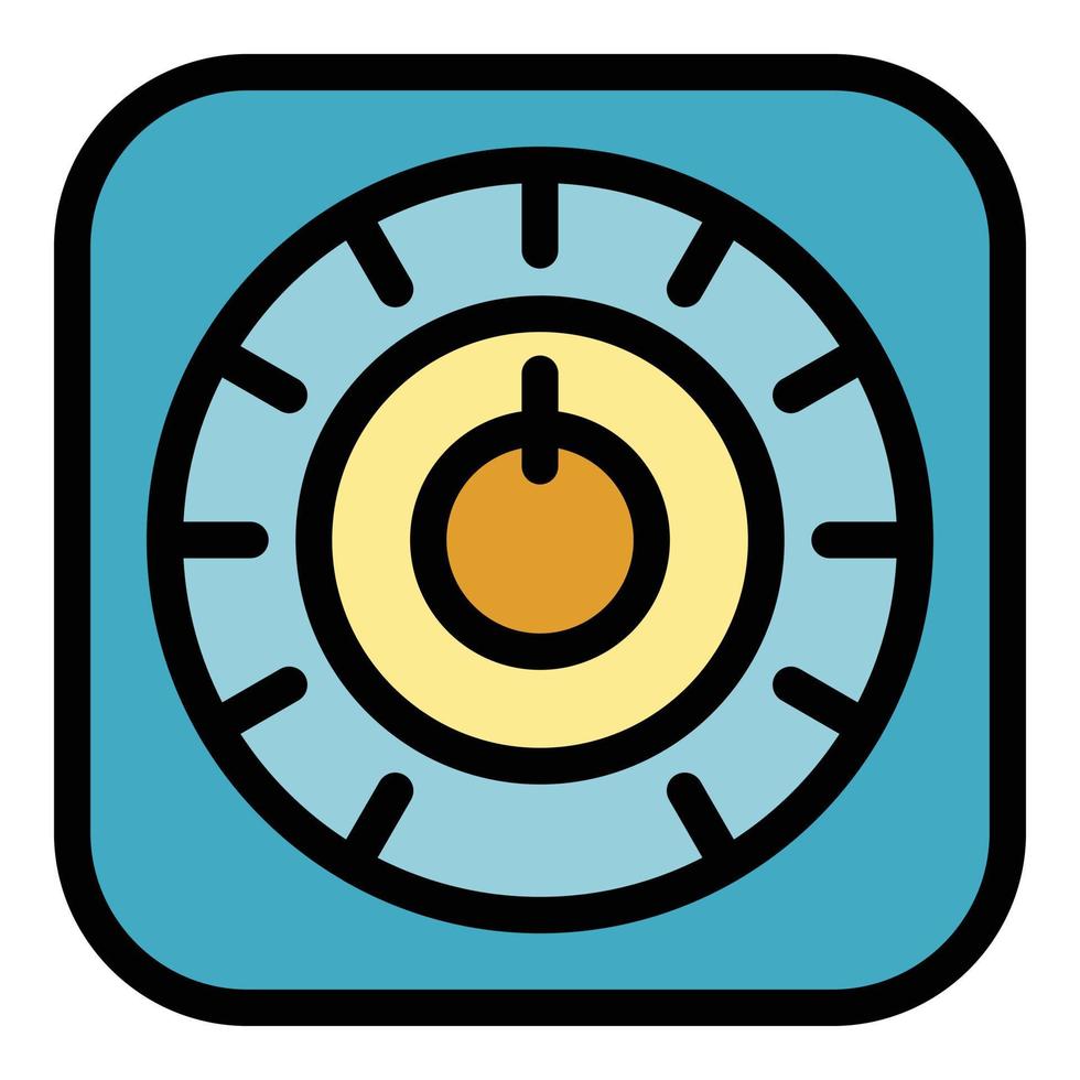 Home switch button icon color outline vector