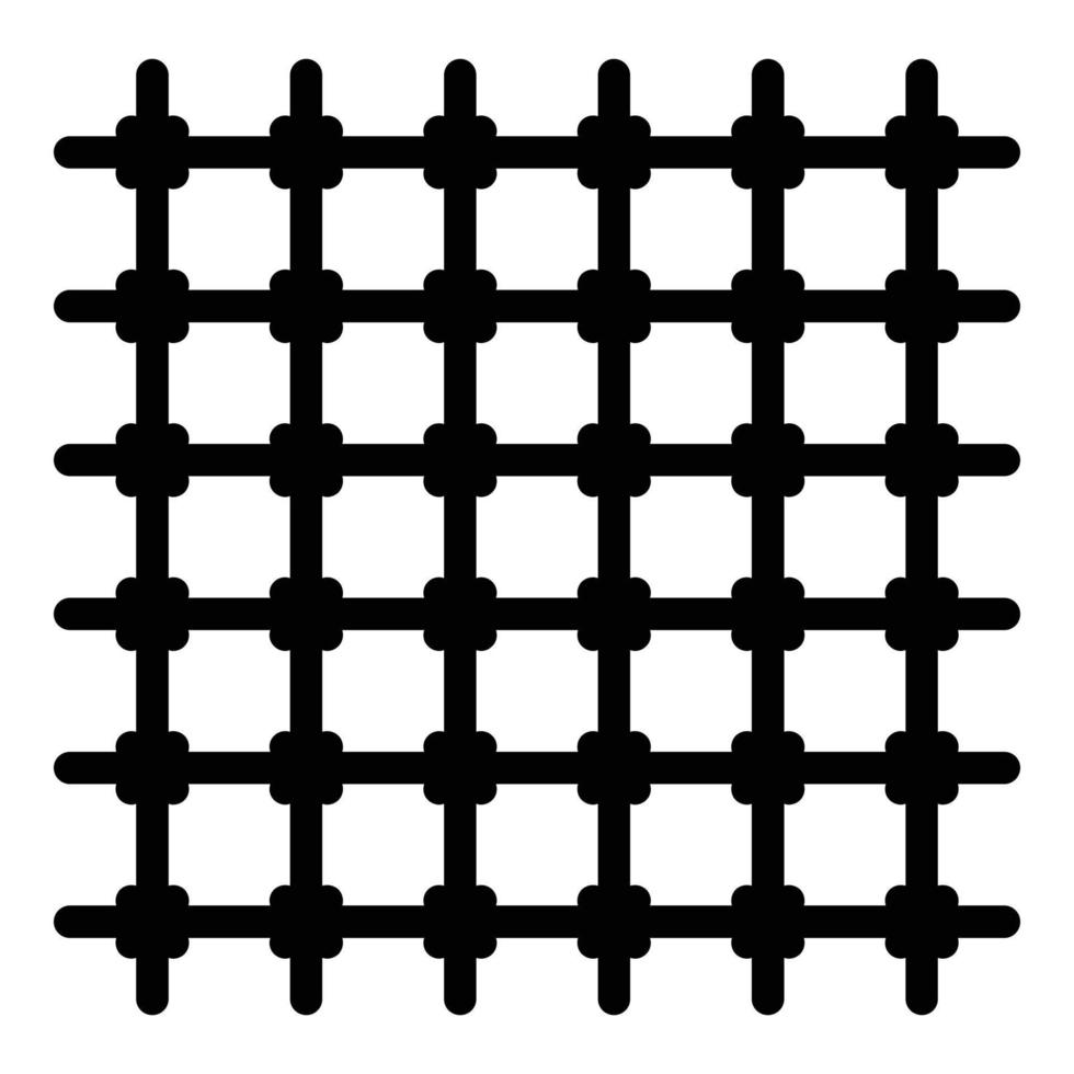 Prison gate icon color outline vector