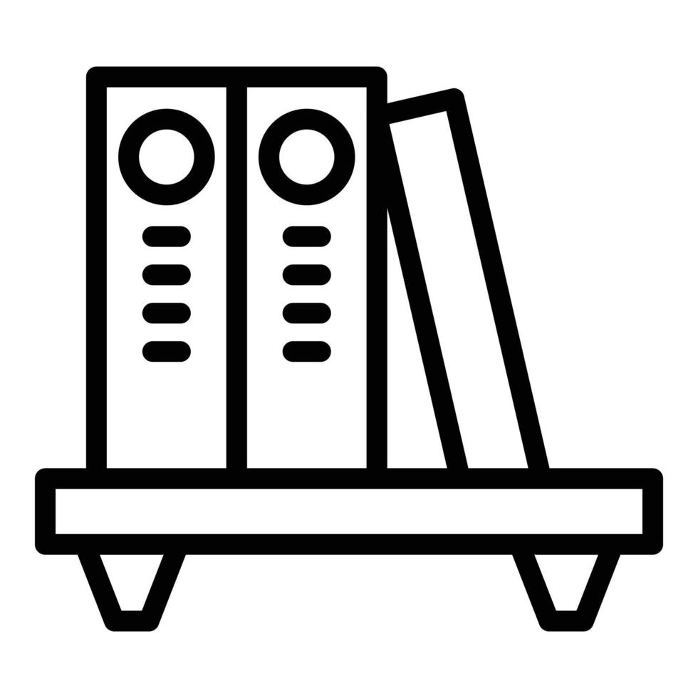 Smart office folders icon, outline style vector