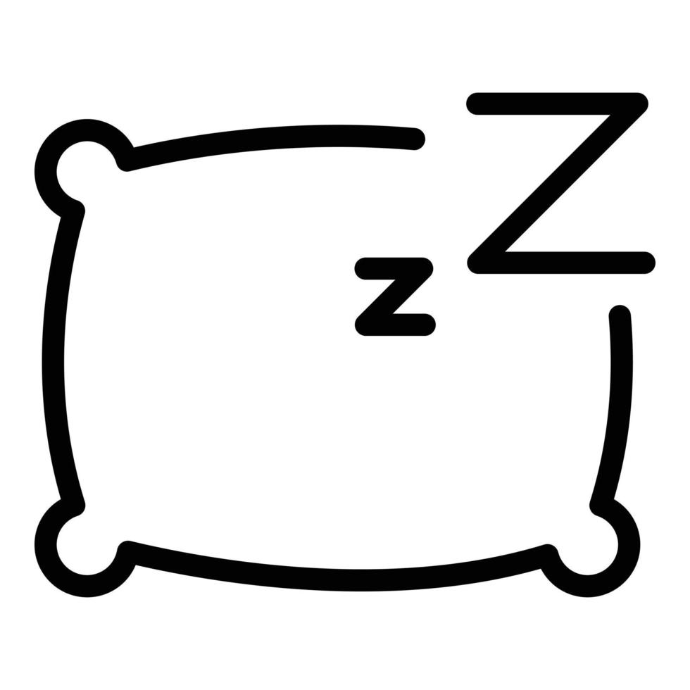 Sleeping jet lag icon, outline style vector