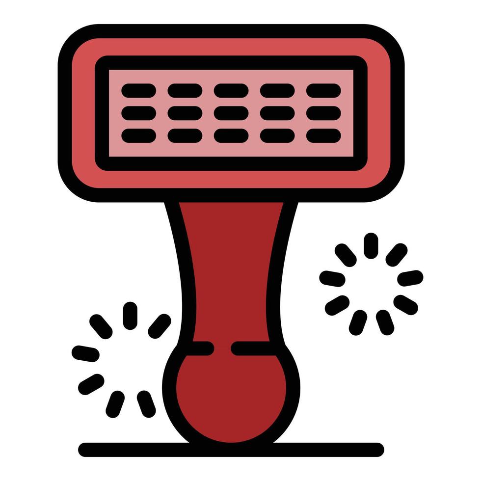 Groomer brush icon color outline vector
