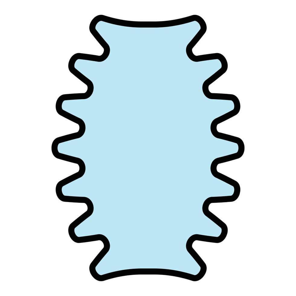 Part coil icon color outline vector