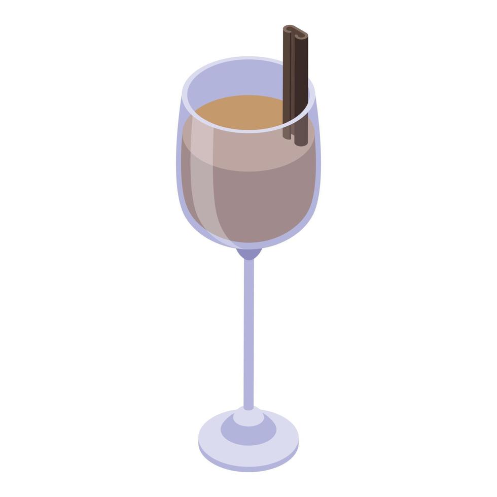 Cacao sweden drink icon, isometric style vector