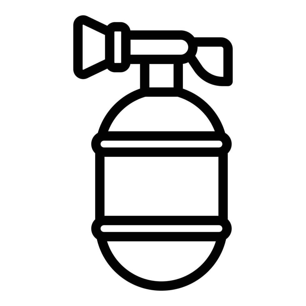 Fire extinguisher icon, outline style vector