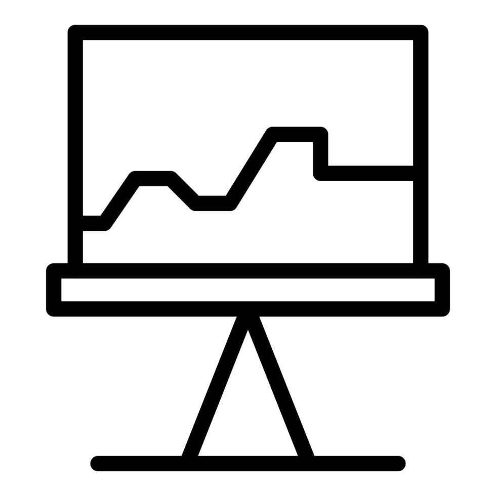 Human resources lesson icon, outline style vector