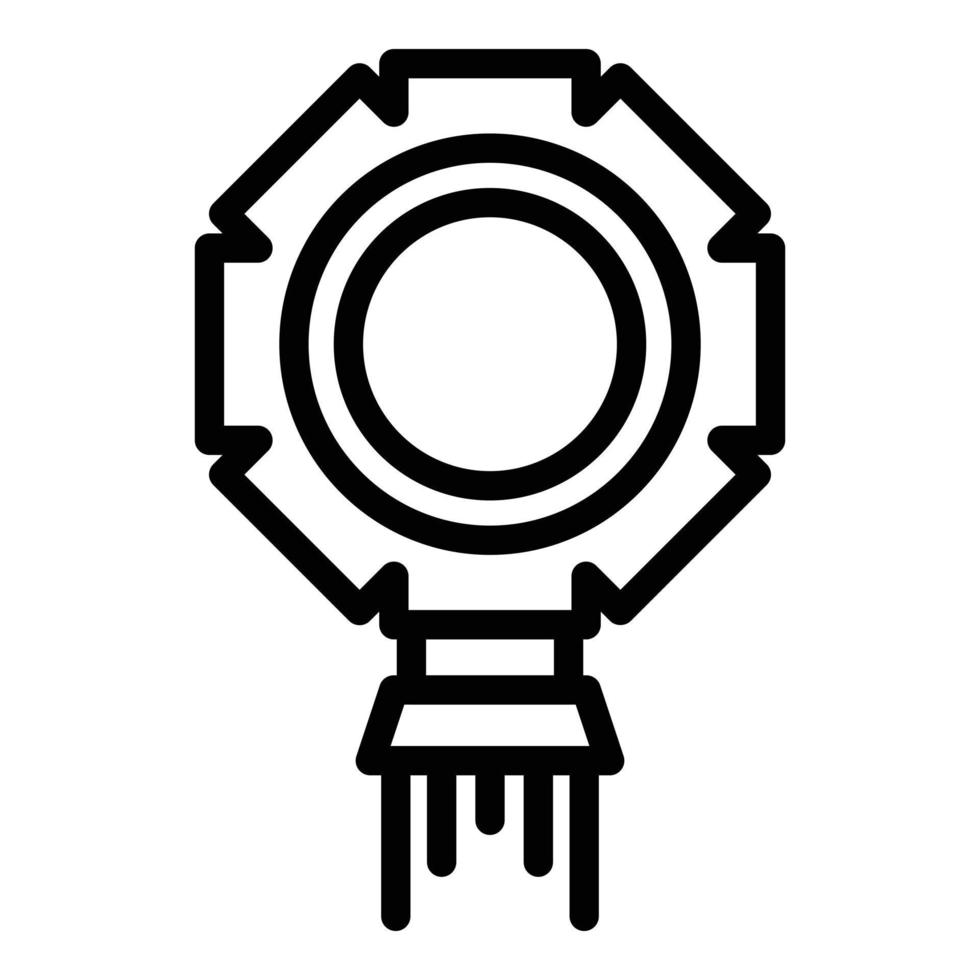 Human resources emblem icon, outline style vector