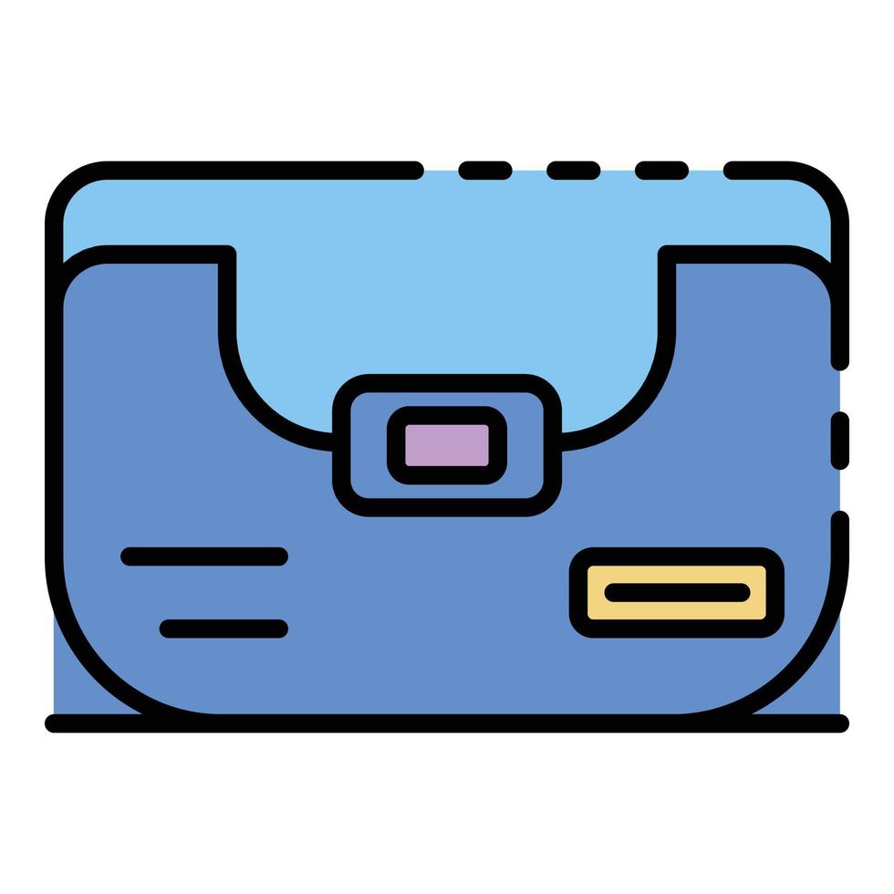 Bag for drone icon color outline vector