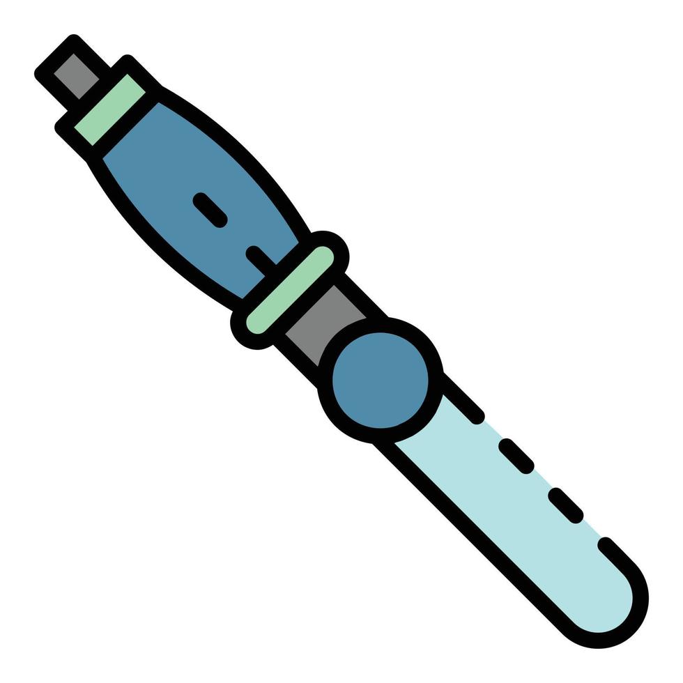 Electronic cigarette icon color outline vector