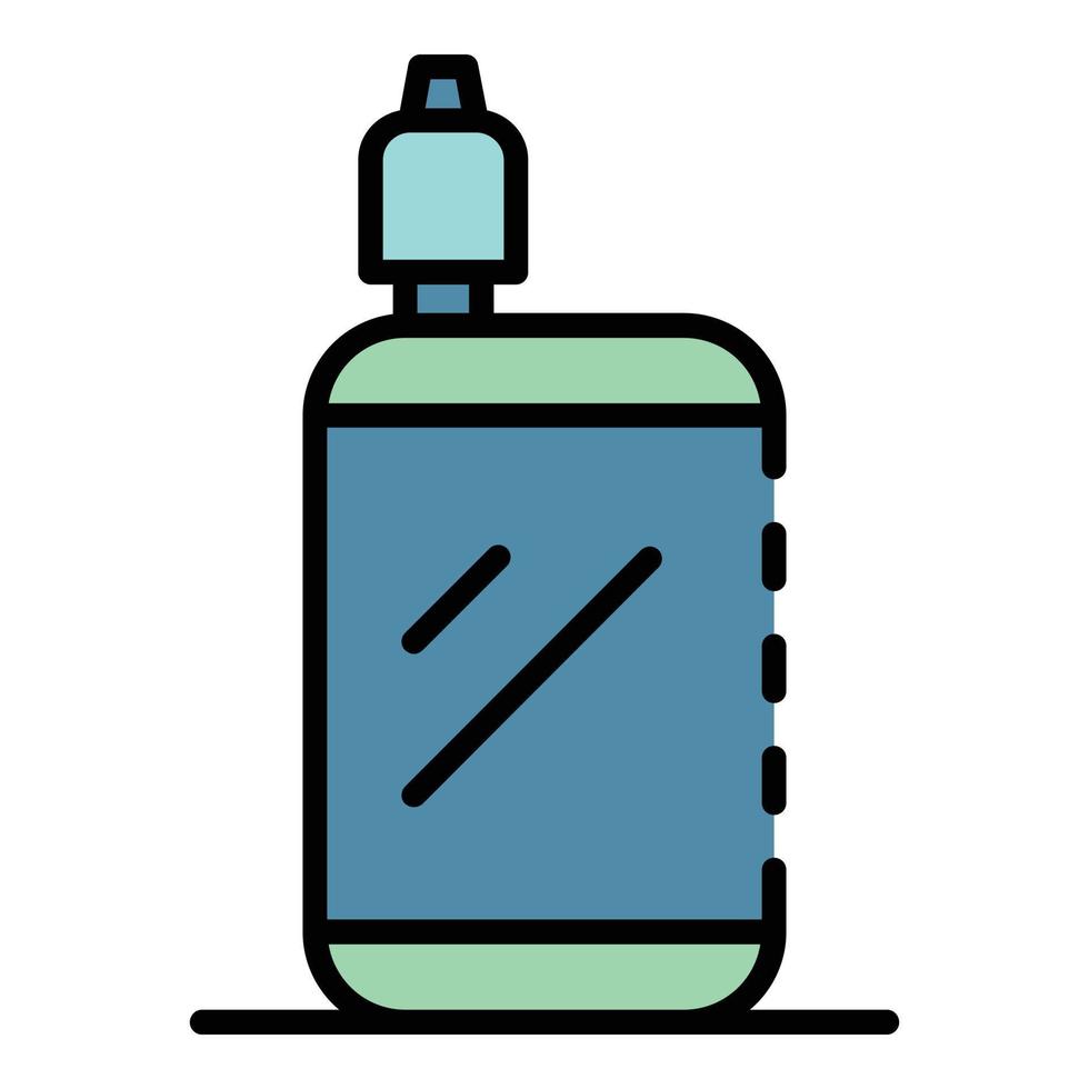 Portable vape icon color outline vector