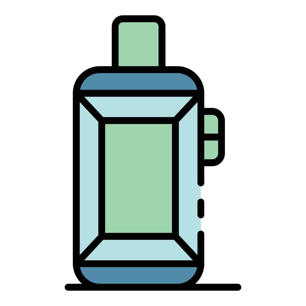 Vaping box icon color outline vector