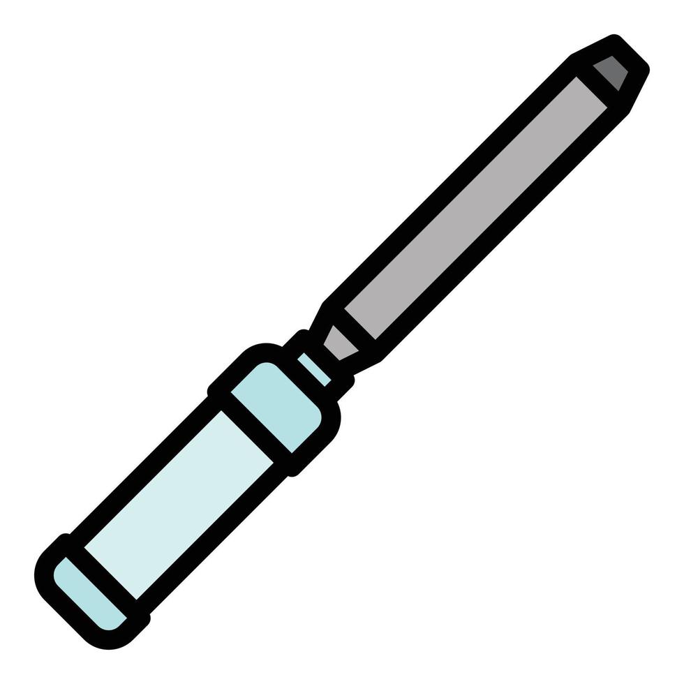 Handle chisel icon color outline vector