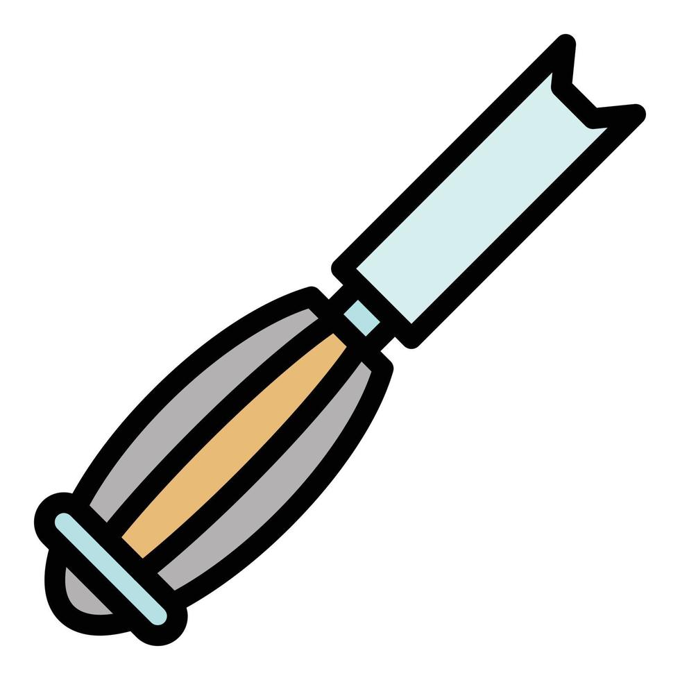 Chisel tool icon color outline vector