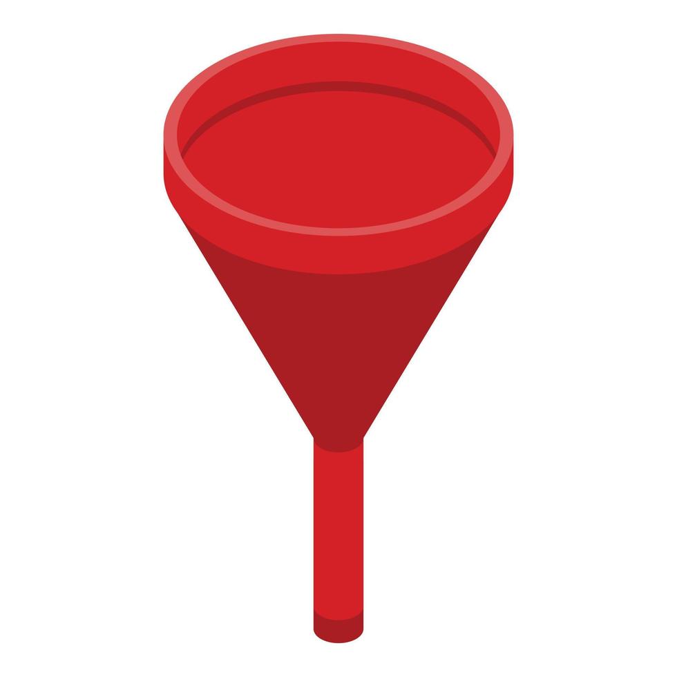 Recruiter funnel icon, isometric style vector
