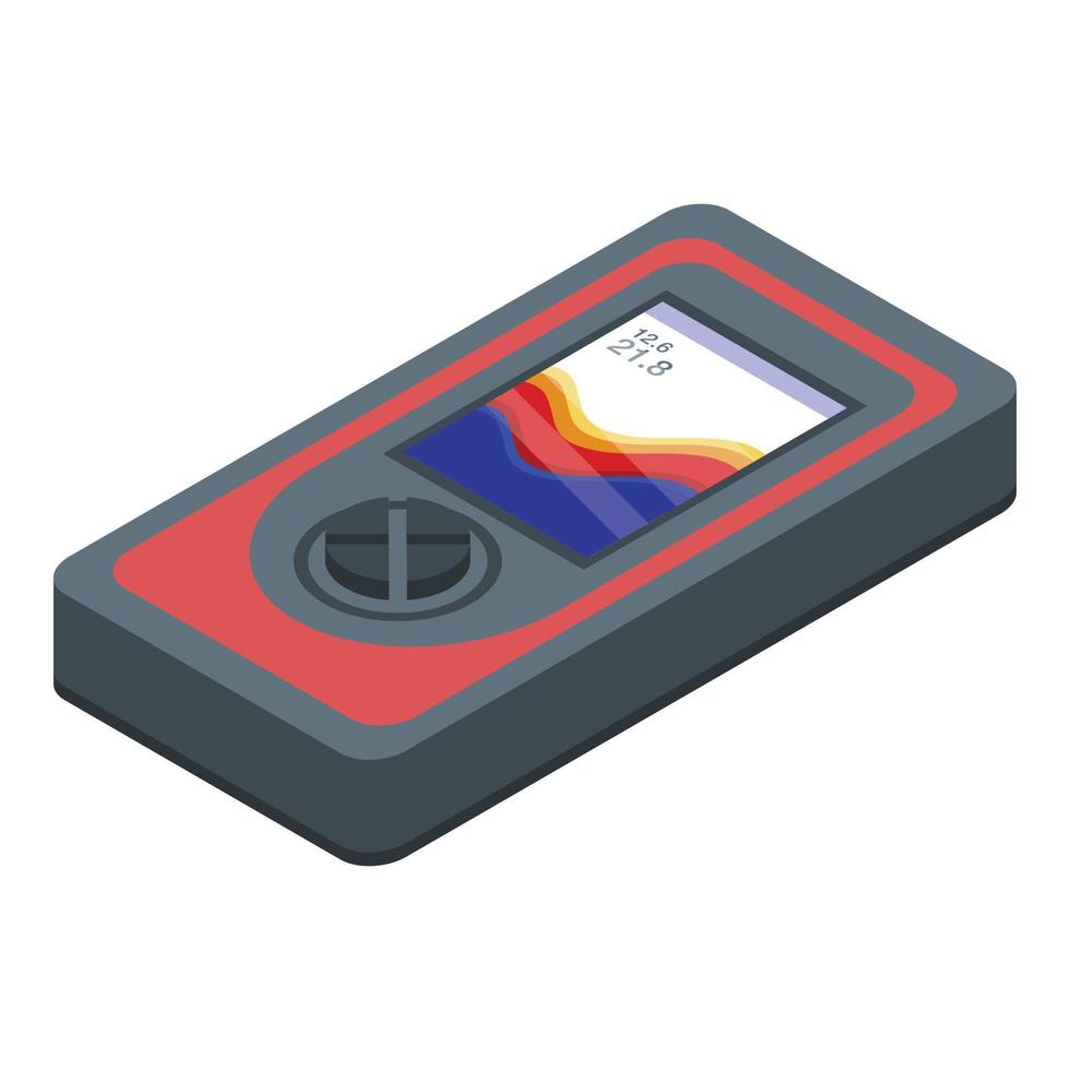 Infrared echo sounder icon, isometric style vector
